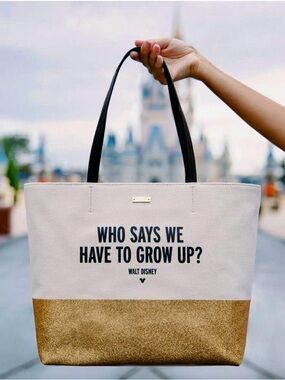 KATE SPADE NY➕DISNEY PARKS LTD ED. GrowUp Glitter Canvas Tote